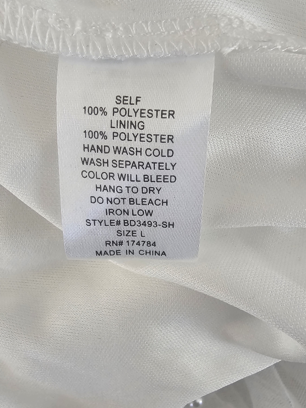Blithe La Maxi Dress White L - Picture 10 of 10